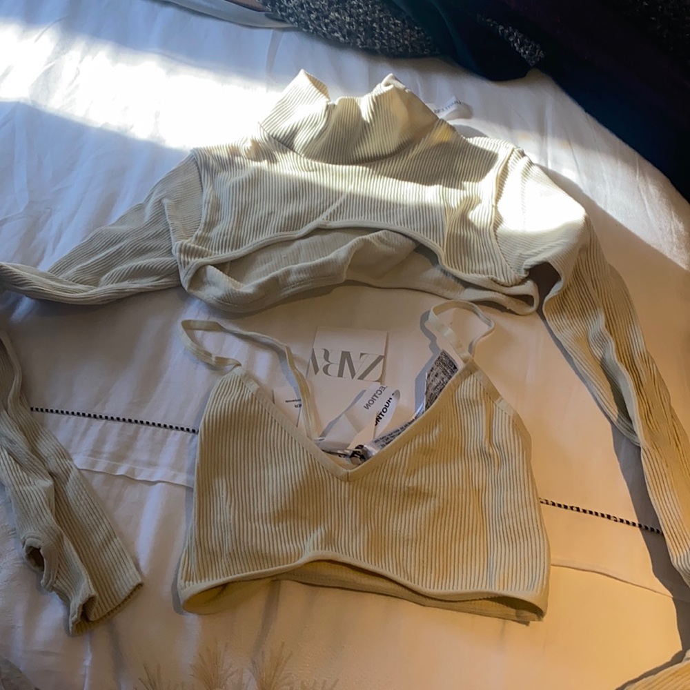 Two piece top Zara cropped